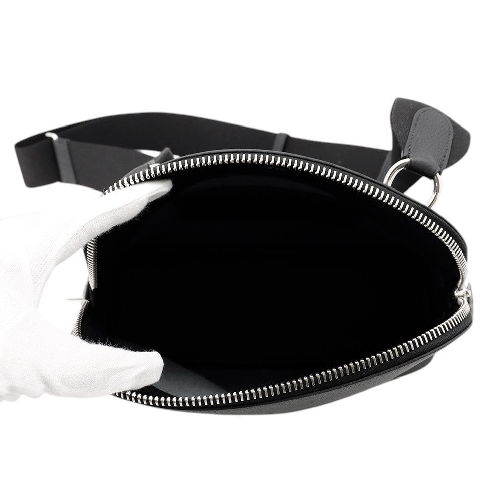 HERMES Bolide Messenger Black Togo Leather