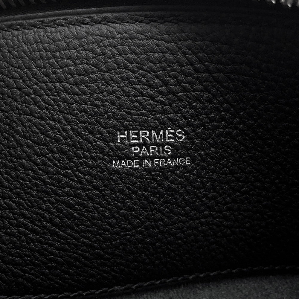 HERMES Bolide Messenger Black Togo Leather