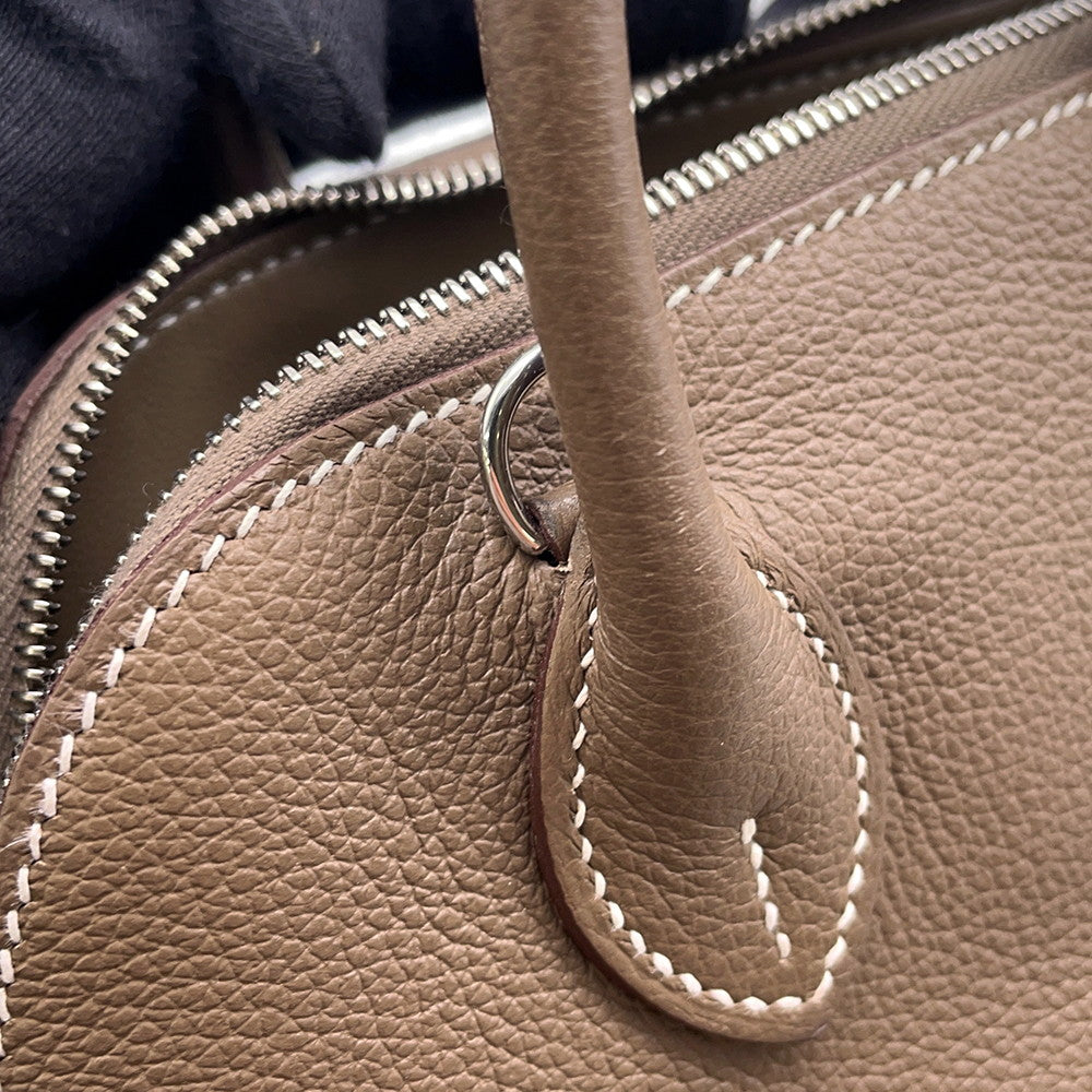 HERMES Bolide 1923 Etoupe Evercolor Size Mini
