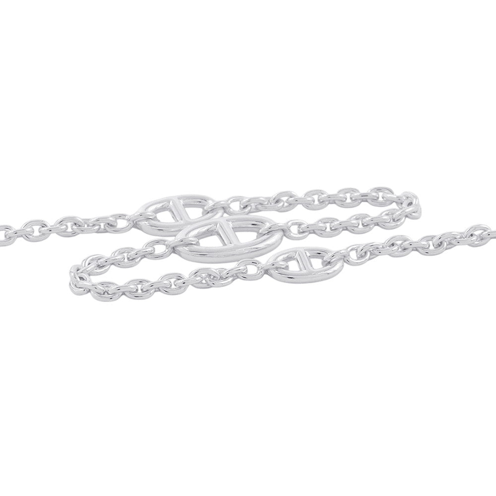 HERMES Chaine d'Ancre Farandole Necklace Size 120 SV925