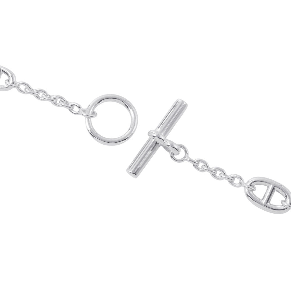 HERMES Chaine d'Ancre Farandole Necklace Size 120 SV925