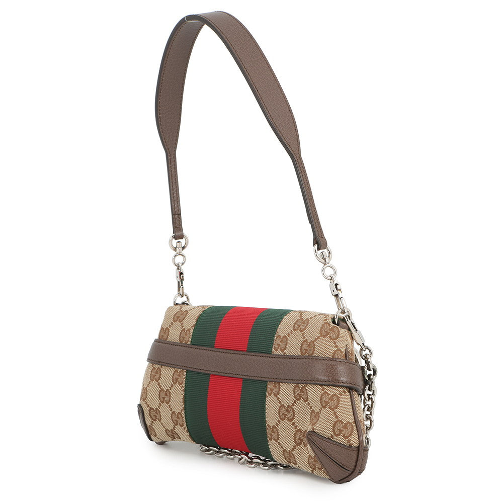 GUCCI Horsebit 2WAYShoulder Bag Beige764339 GG Canvas Leather