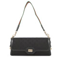 GUCCI Luce Shoulder Bag Black786027 GG Canvas Leather Size Small