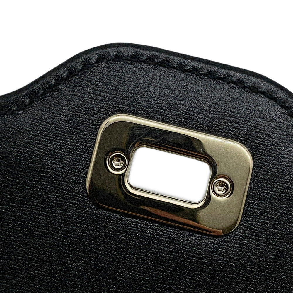 GUCCI Luce Shoulder Bag Black786027 GG Canvas Leather Size Small