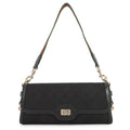 GUCCI Luce Shoulder Bag Black786027 GG Canvas Leather Size Small