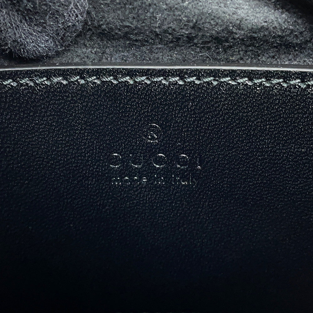 GUCCI GG Marmont ChainShoulder Bag Black777263 Leather Size Small