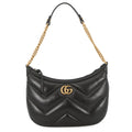 GUCCI GG Marmont ChainShoulder Bag Black777263 Leather Size Small