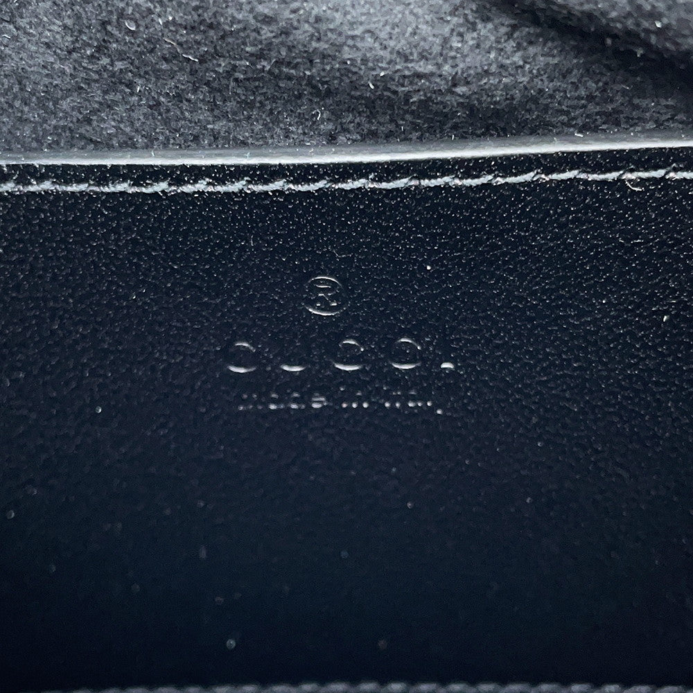 GUCCI GG Marmont ChainShoulder Bag Black777263 Leather Size Small