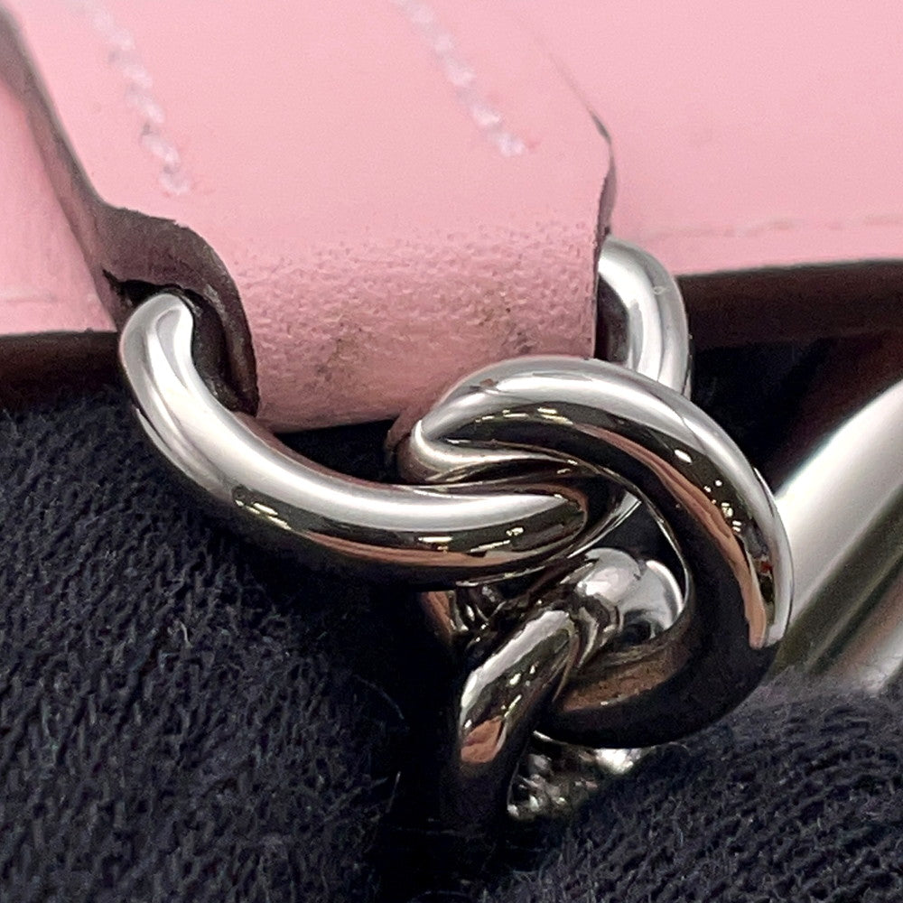 HERMES Glenan Compact Wallet Rose Sakura Swift Leather