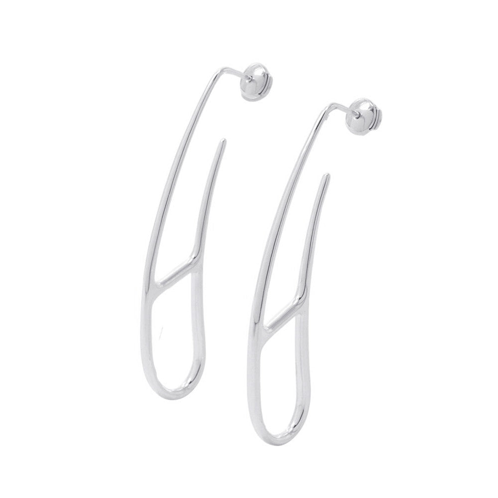 HERMES Chaine d'Ancre Twist Punk Earrings SV925