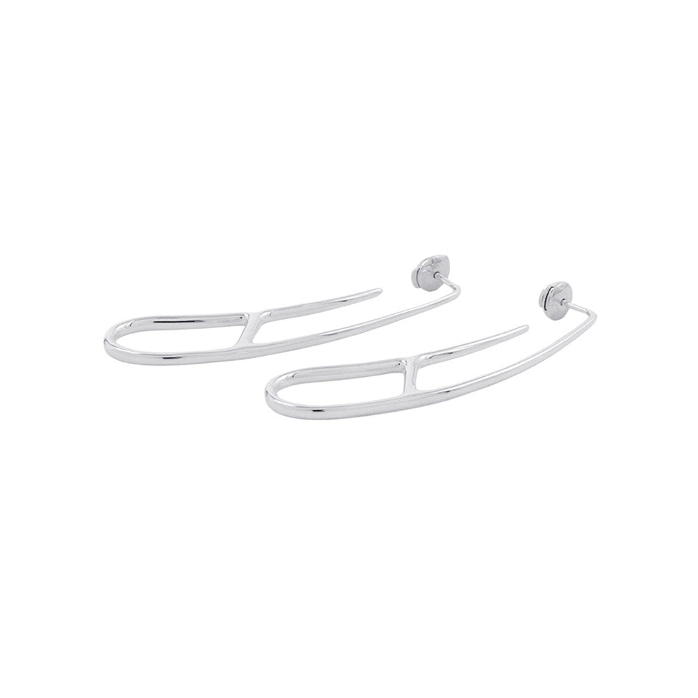 HERMES Chaine d'Ancre Twist Punk Earrings SV925