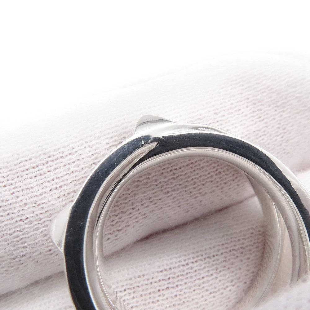 HERMES Clou de H Double Round Ring Size 51/#11 SV925