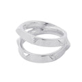 HERMES Clou de H Double Round Ring Size 56/#16 SV925