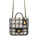 CHANEL Top handle ChainShoulder White/Black/MulticolorAS3652 Tweed Lambskin