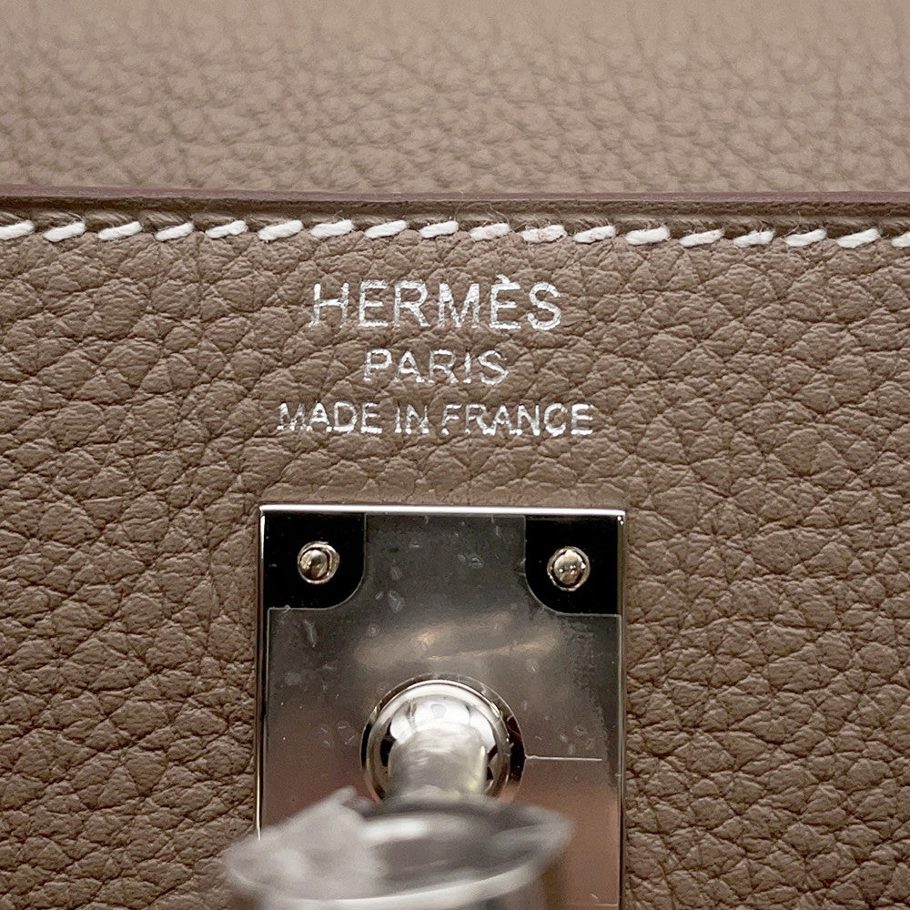 HERMES Kelly Retourne Etoupe Togo Leather Size 25