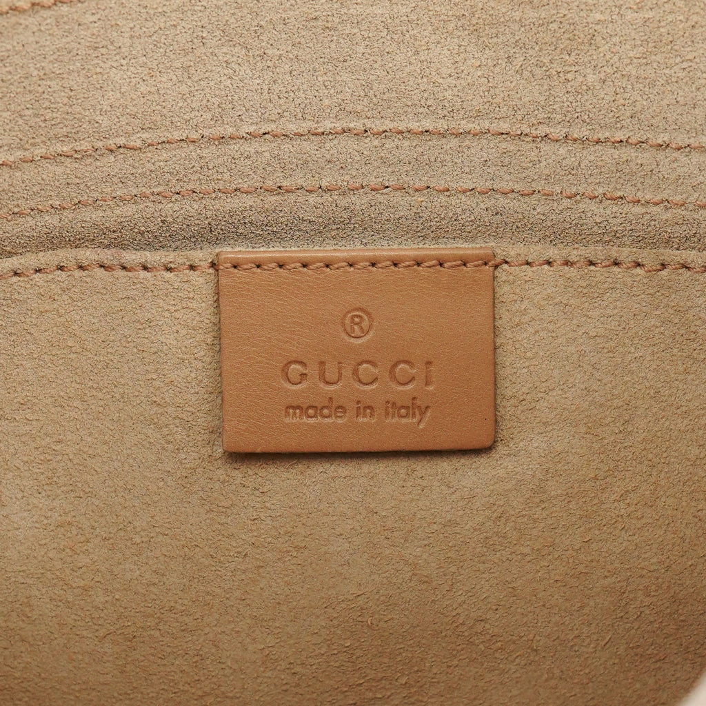 2002 Beige Suede Heart Crossbody Bag