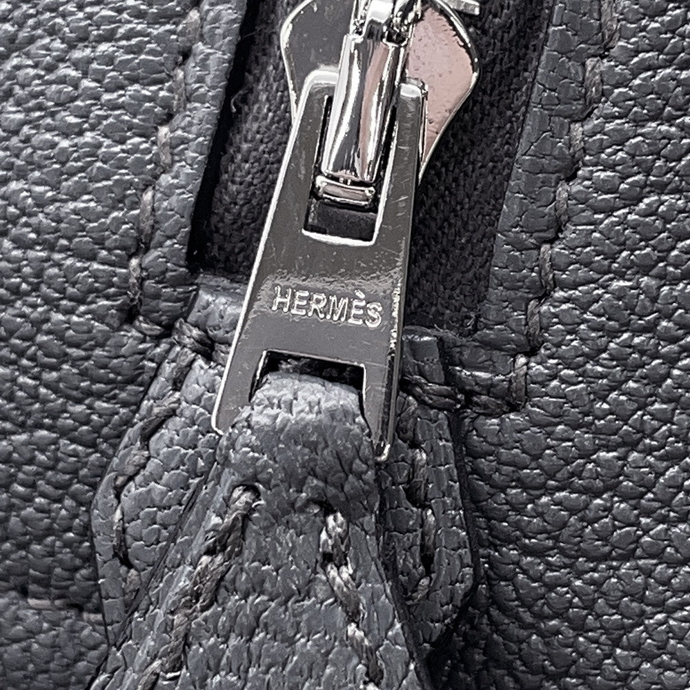 HERMES Plume Ardoise Chevre Myzore Goatskin Size Mini