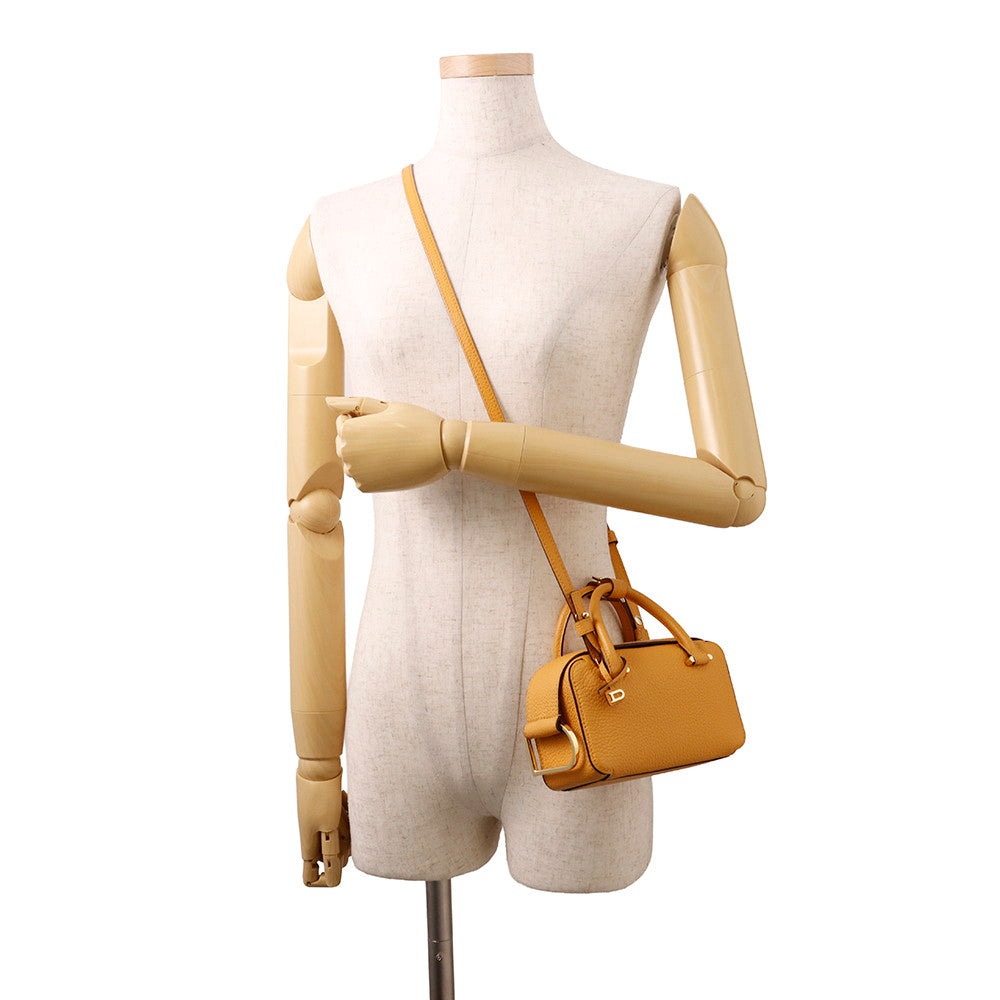 Delvaux Cool box Honey YellowAA0567AQY0AZCDO TaurillonSoft Leather Size Nano