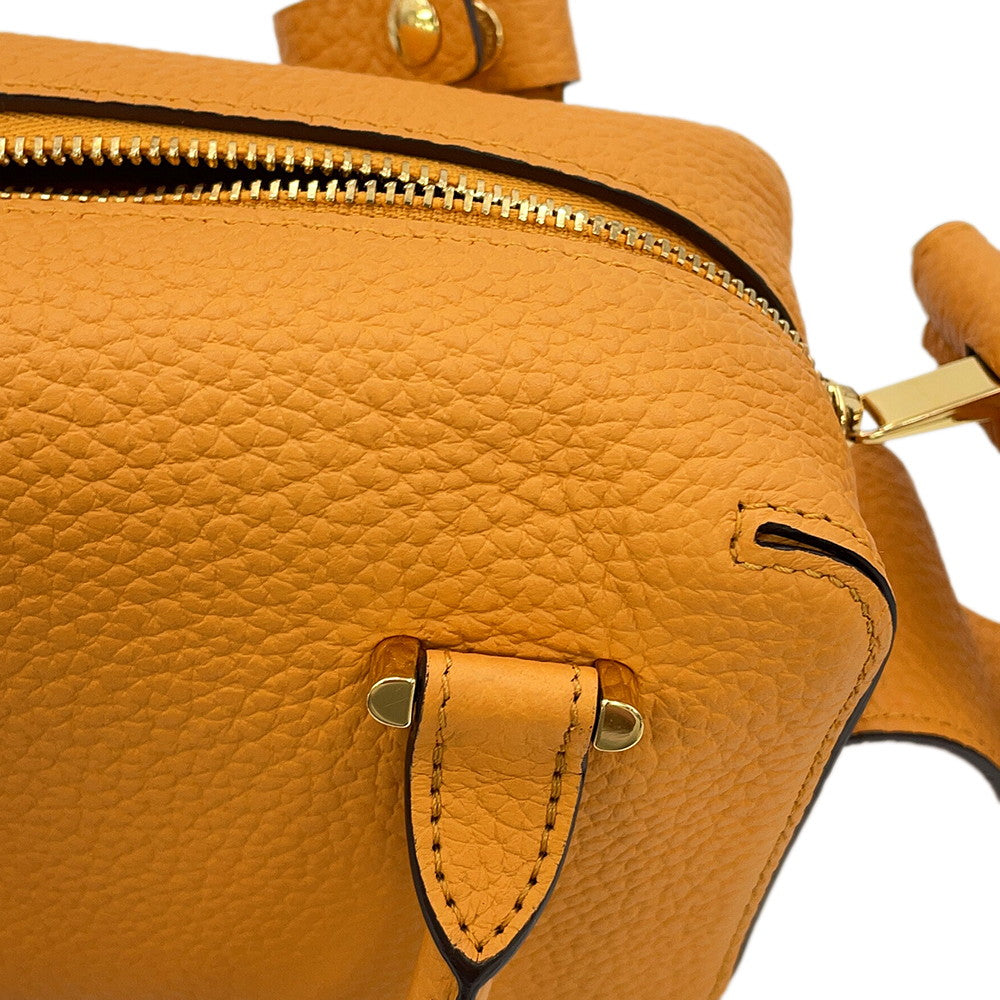 Delvaux Cool box Honey YellowAA0567AQY0AZCDO TaurillonSoft Leather Size Nano