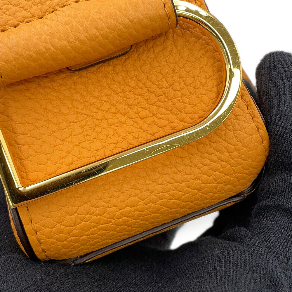 Delvaux Cool box Honey YellowAA0567AQY0AZCDO TaurillonSoft Leather Size Nano