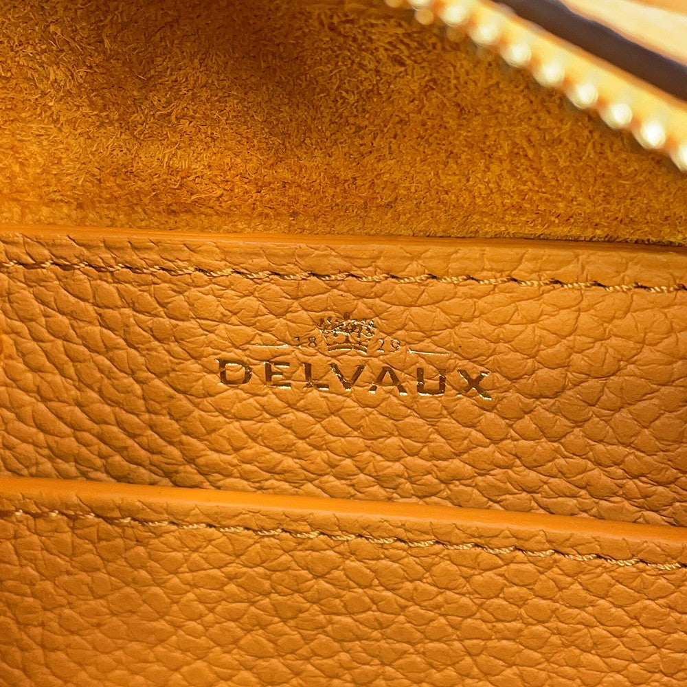 Delvaux Cool box Honey YellowAA0567AQY0AZCDO TaurillonSoft Leather Size Nano