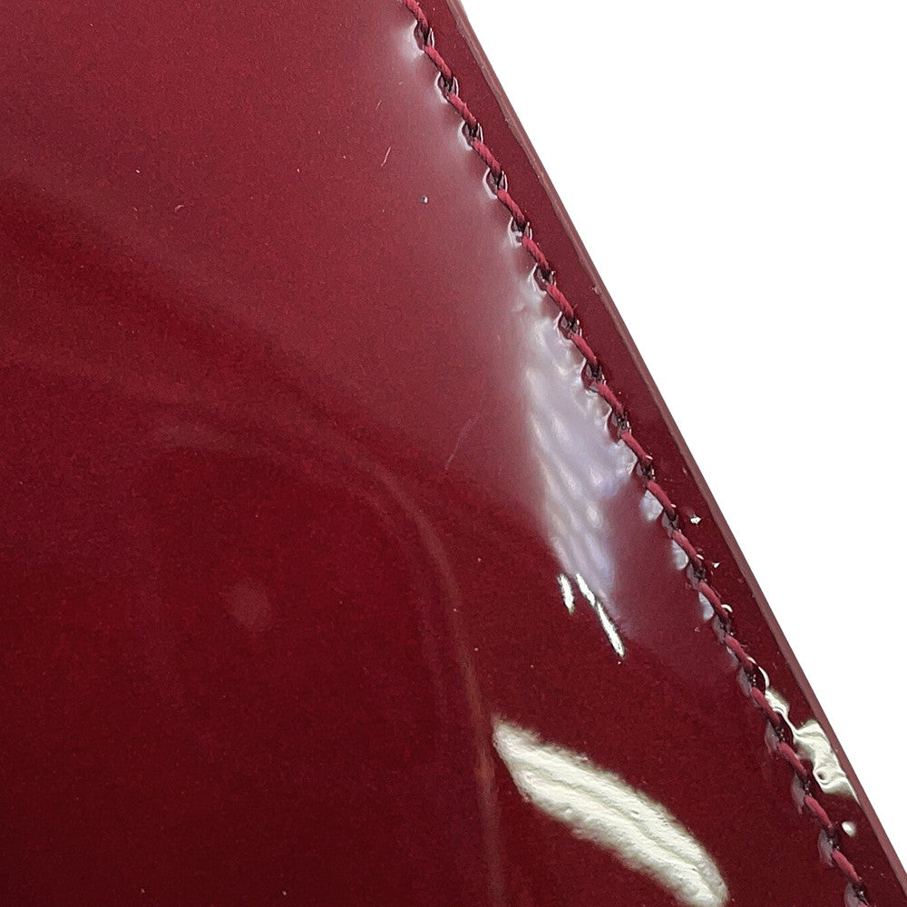 SAINT LAURENT PARIS Credit Card Wallet Bordeaux668726AAEJ16947 Patent Leather