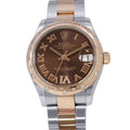 ROLEX Datejust Diamond Bezel W31mm Stainless Steel K18PG Chocolate Dial278341RBR