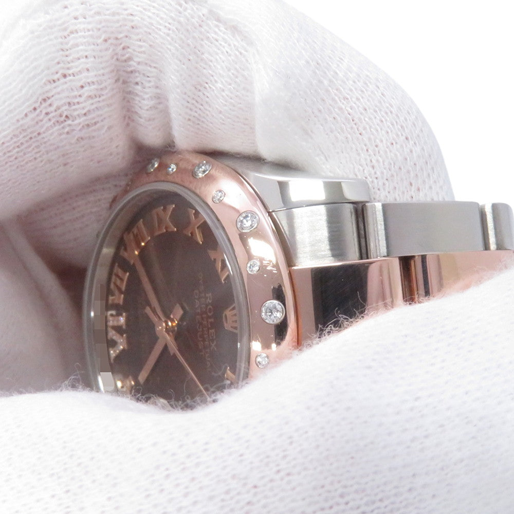ROLEX Datejust Diamond Bezel W31mm Stainless Steel K18PG Chocolate Dial278341RBR