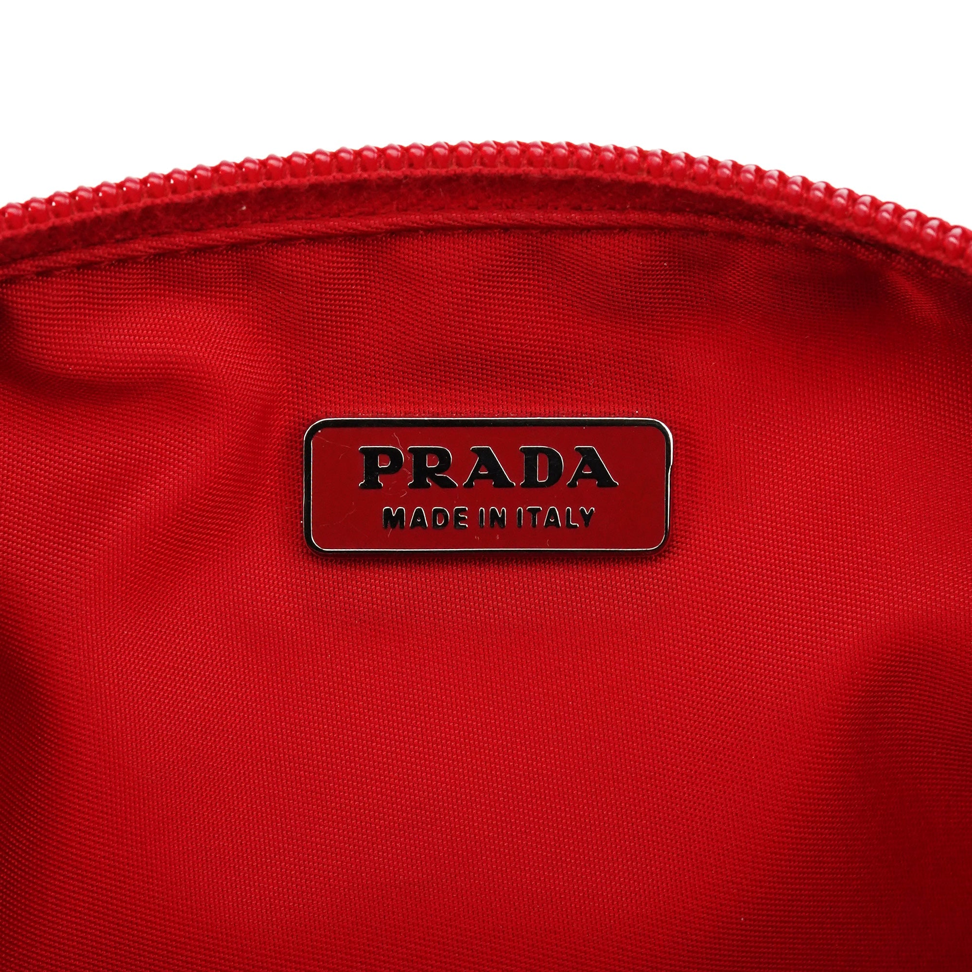 Red Tessuto Nylon Mini Hobo Bag