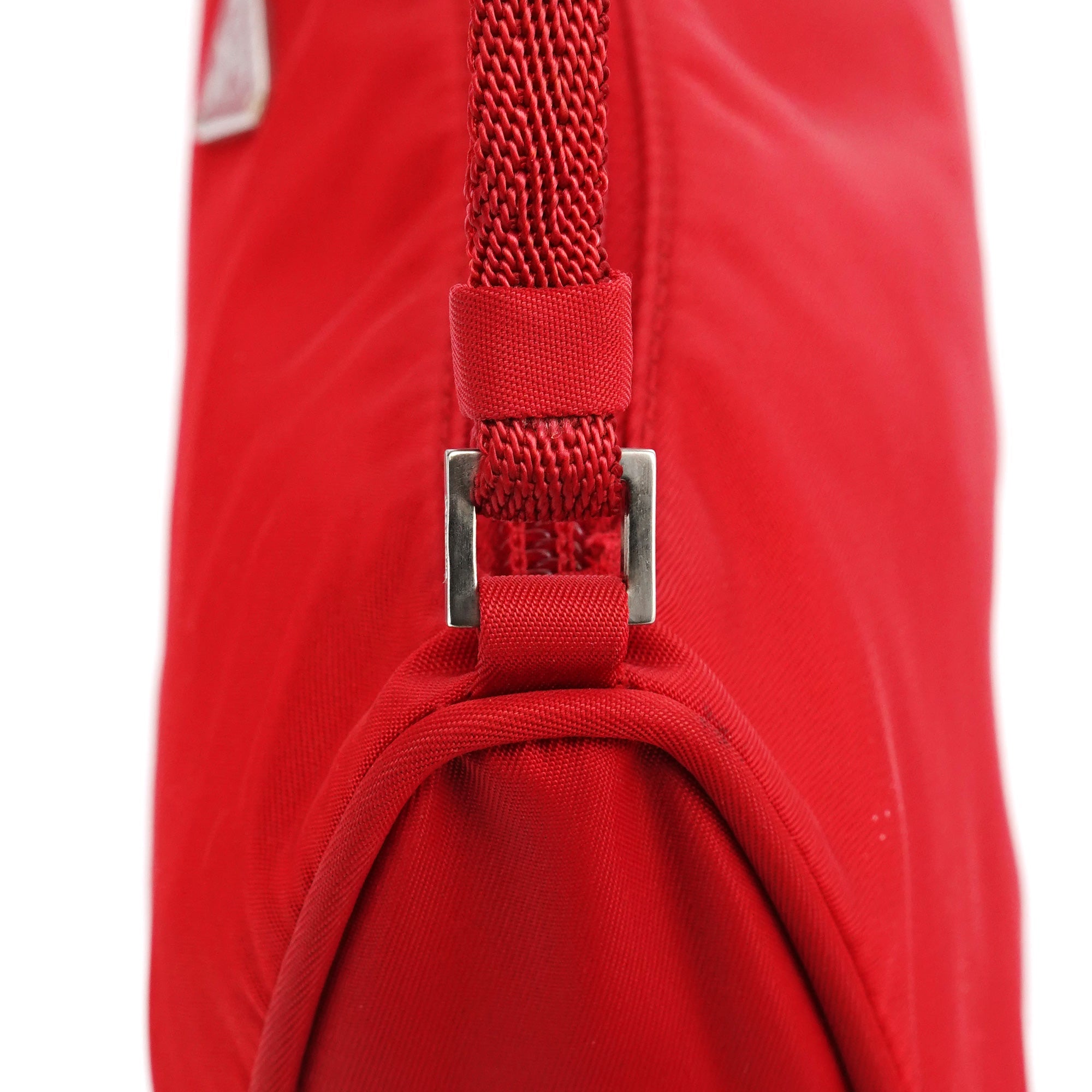 Red Tessuto Nylon Mini Hobo Bag