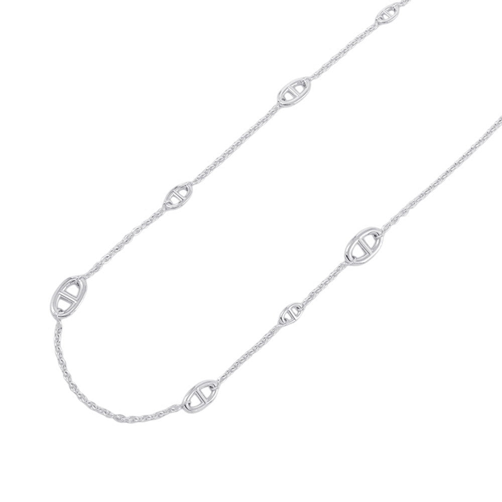 HERMES Chaine d'Ancre Farandole Necklace Size 80 SV925