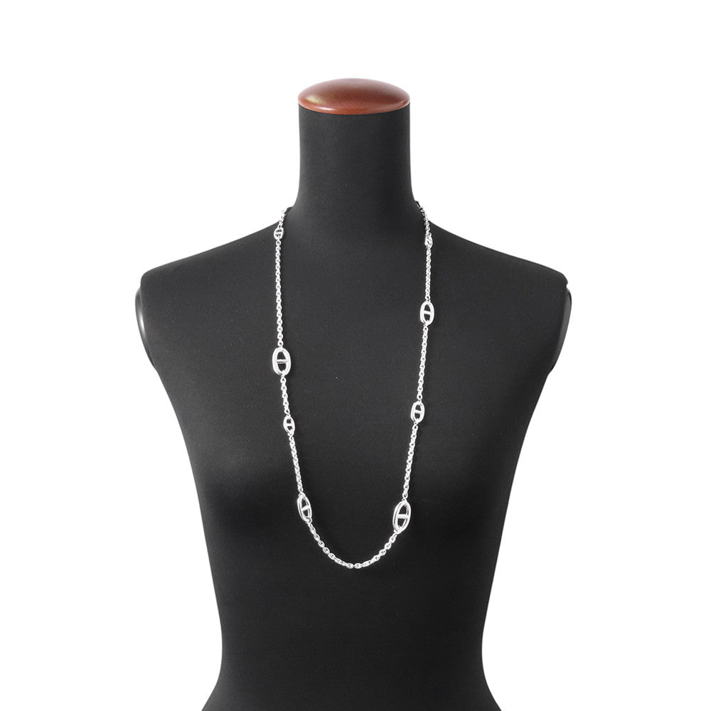 HERMES Chaine d'Ancre Farandole Necklace Size 80 SV925