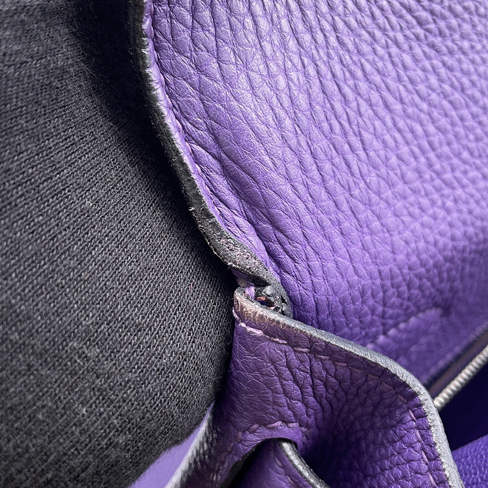 HERMES Kelly Retourne Iris Togo Leather Size 28