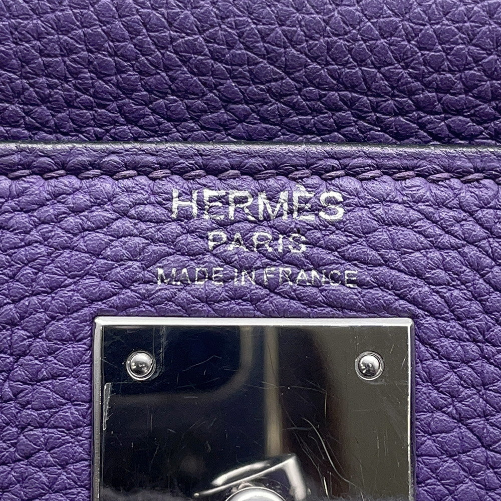 HERMES Kelly Retourne Iris Togo Leather Size 28