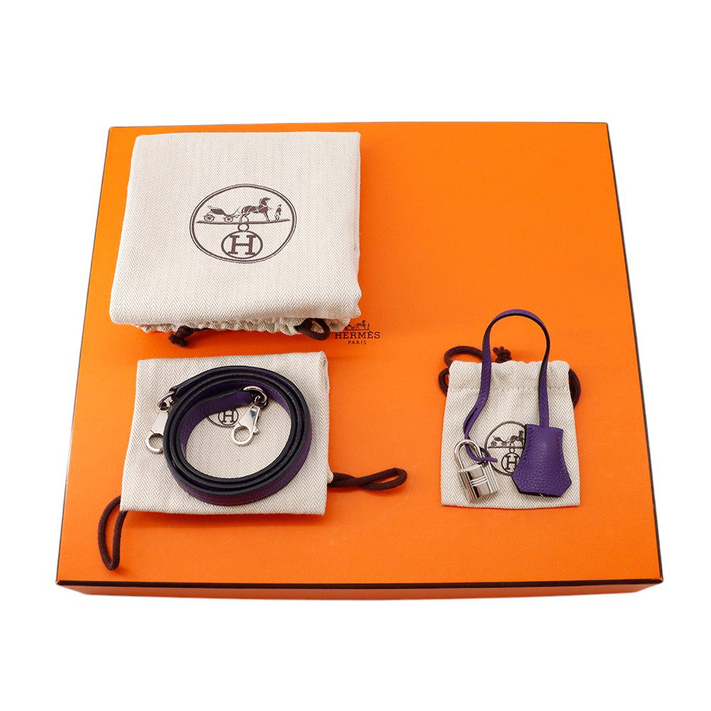 HERMES Kelly Retourne Iris Togo Leather Size 28
