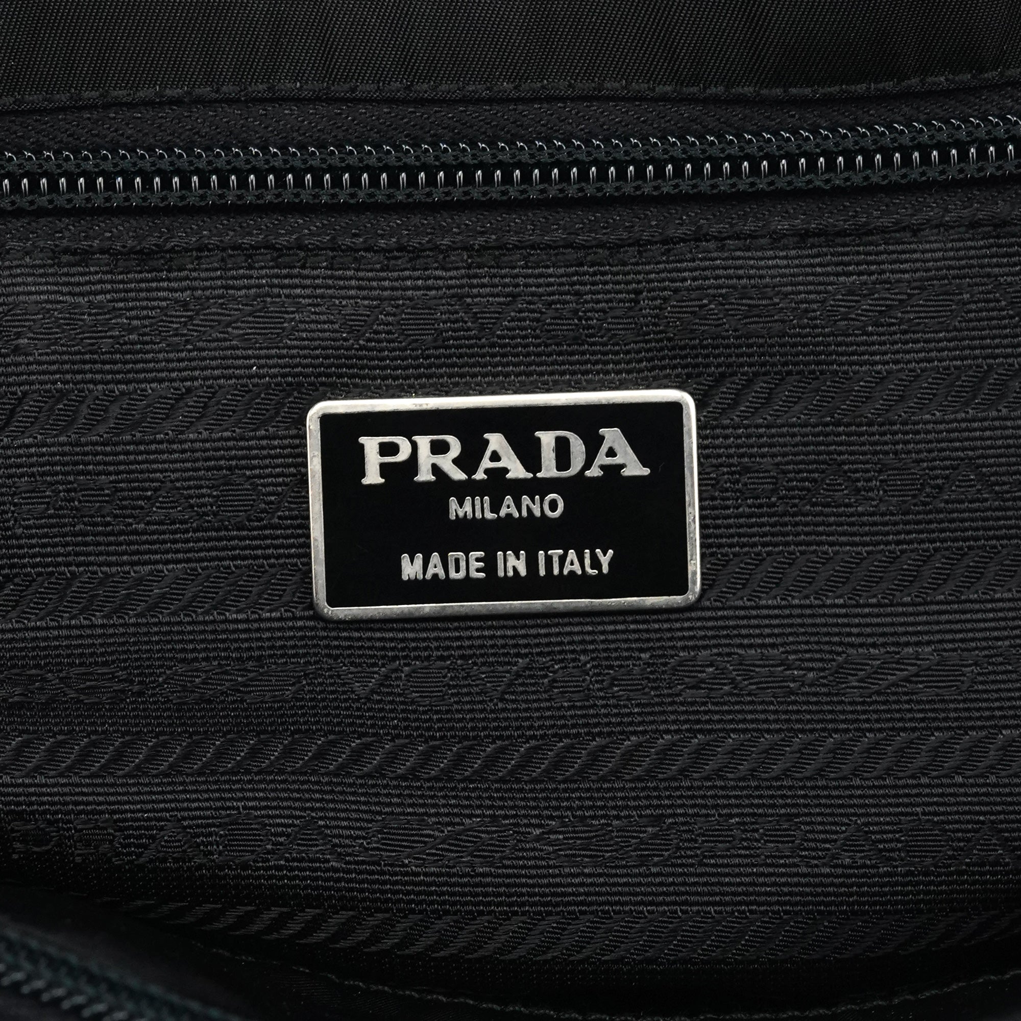 1995 Black Tessuto Nappa Nylon Tote Bag
