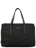 1995 Black Tessuto Nappa Nylon Tote Bag