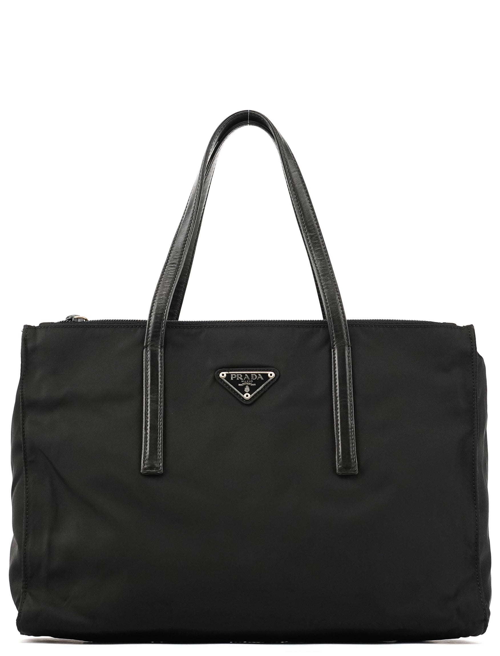 1995 Black Tessuto Nappa Nylon Tote Bag