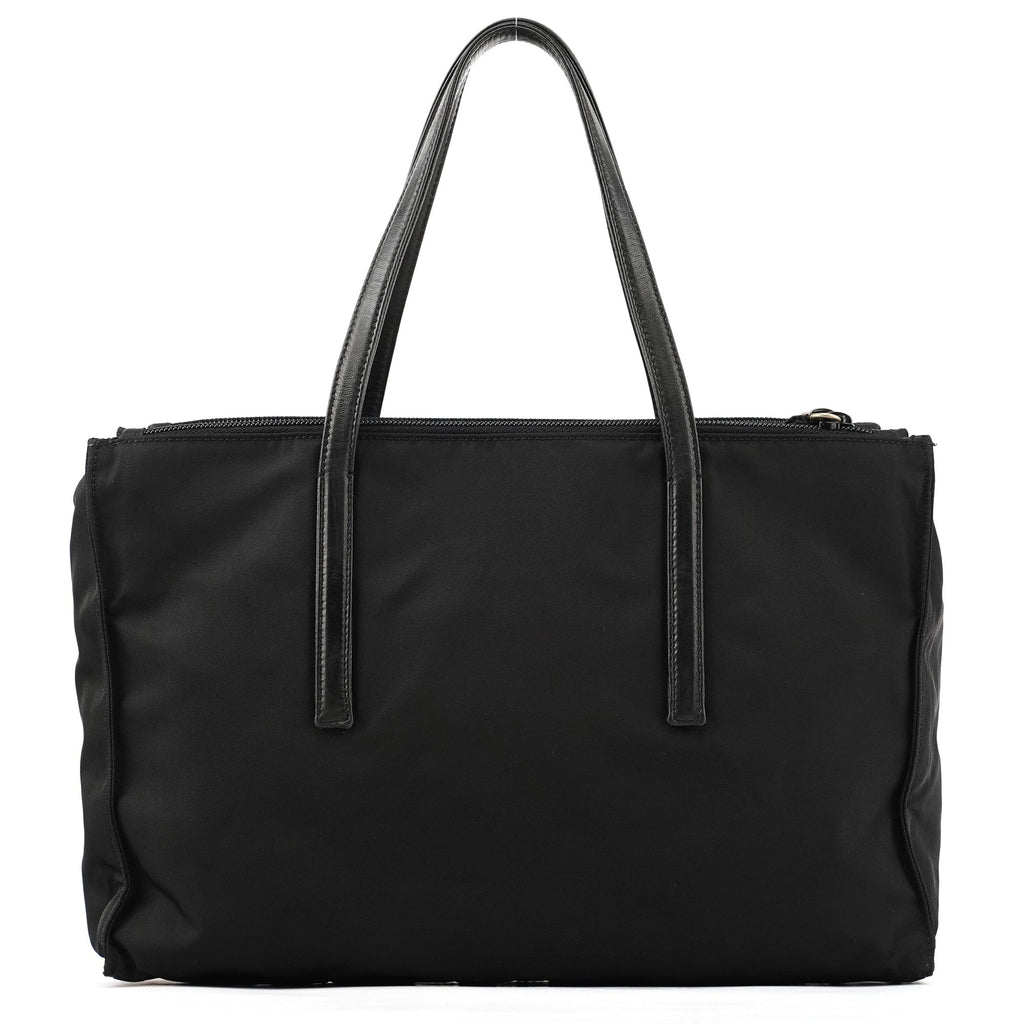 1995 Black Tessuto Nappa Nylon Tote Bag