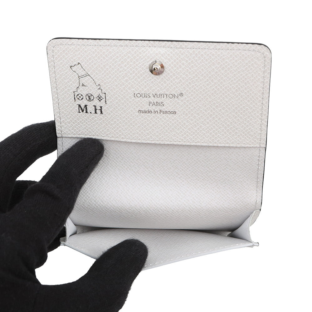 LOUIS VUITTON Card Case Buisiness Card Holder Optic WhiteM14130 Monogram/Taigarama