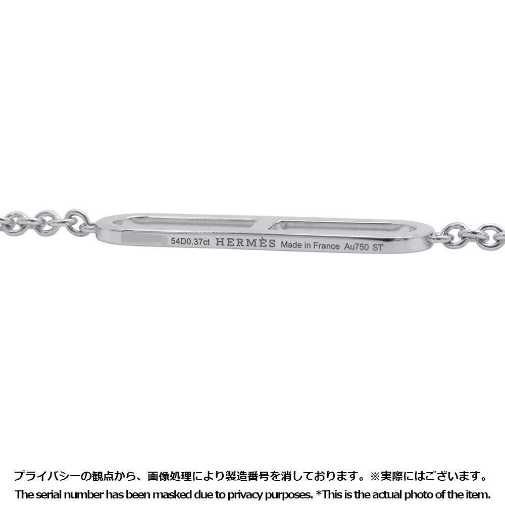 HERMES Ever Chaine d'Ancre Bracelet Size ST 18K White Gold