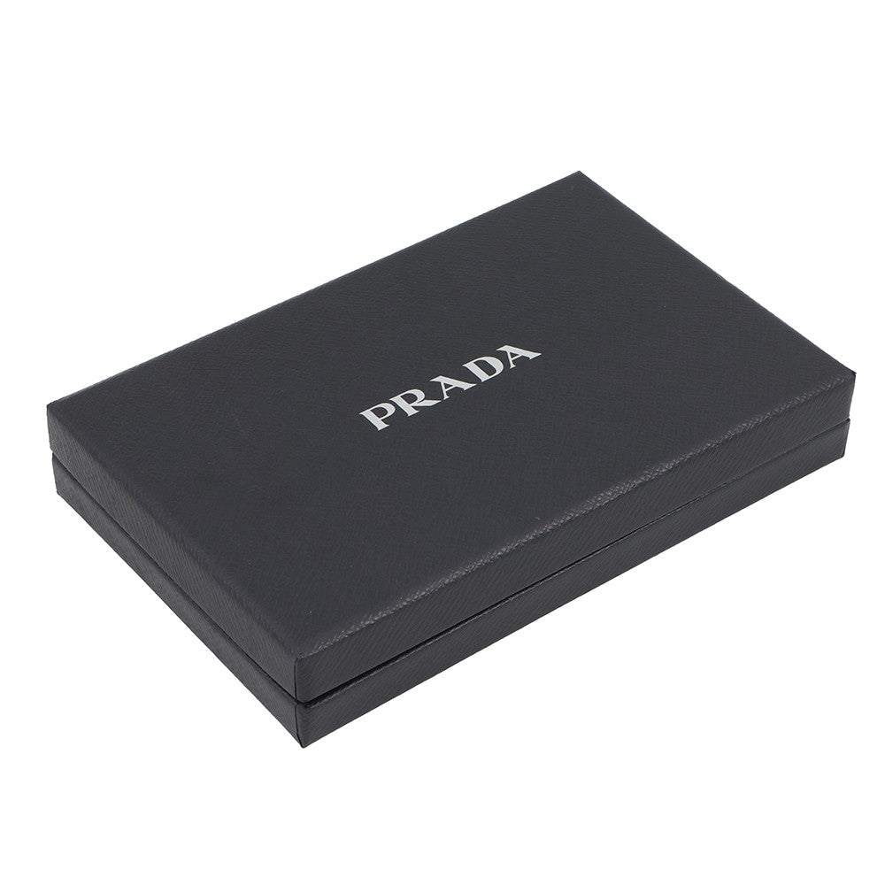 PRADA City Calf Tab Long Wallet Black1MV025 Leather