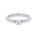 Boucheron Quatre Clou de Paris Solitaire Ring Size 50/#10JSL00097 Pt950