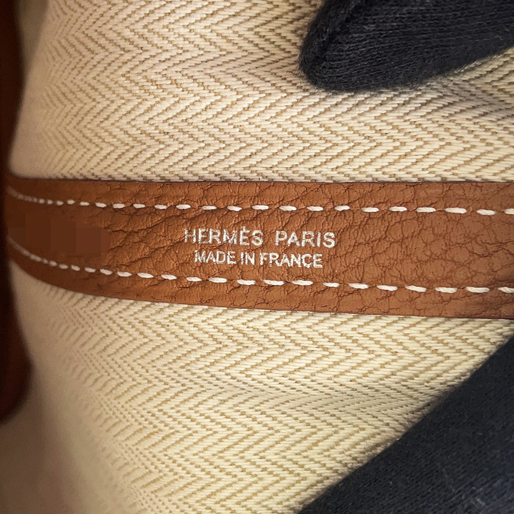 HERMES Garden Party Gold Negonda Leather Size TPM
