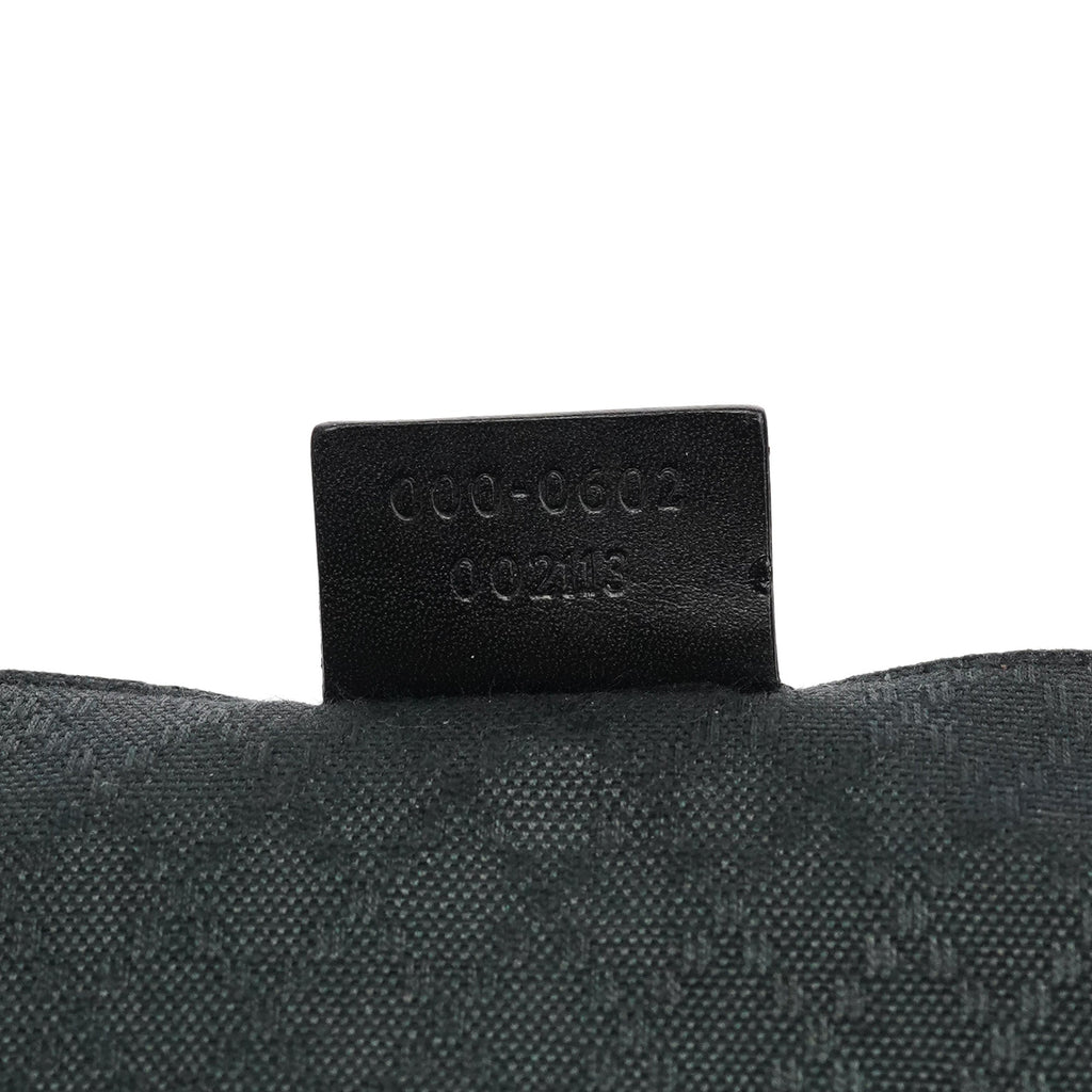 000 0602 Black Nylon Hobo Shoulder Bag