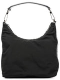 000 0602 Black Nylon Hobo Shoulder Bag