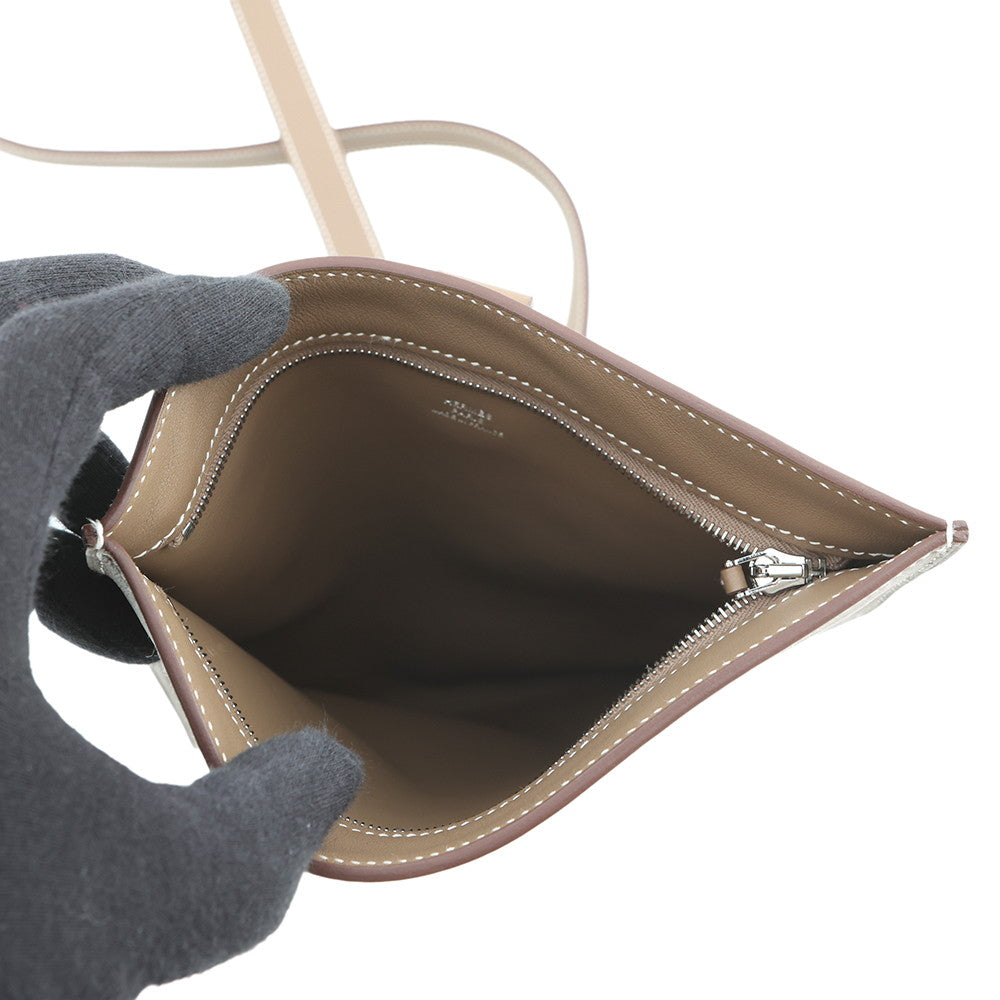 HERMES Portefeuille Poschamp Plus Etoupe Swift Leather