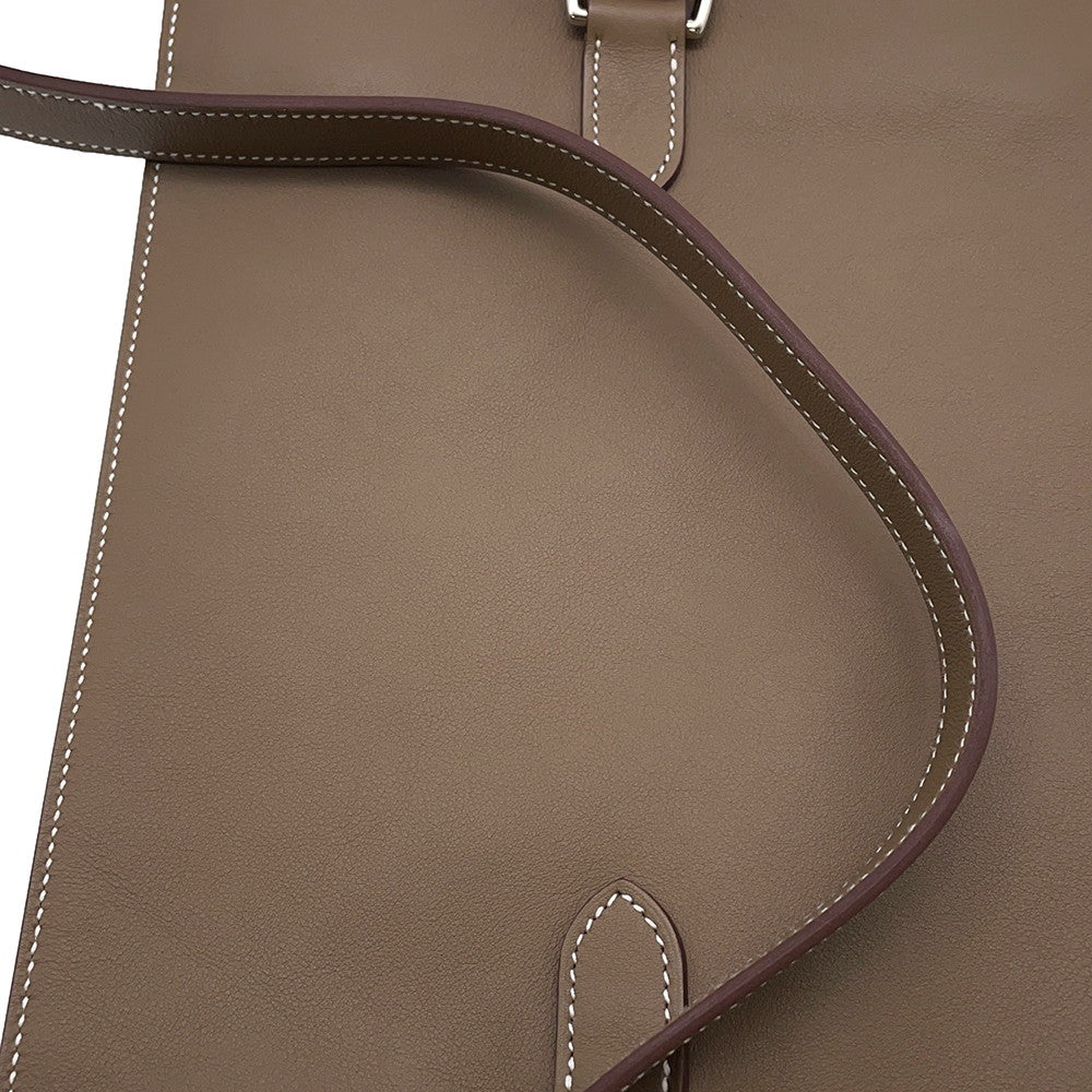 HERMES Portefeuille Poschamp Plus Etoupe Swift Leather
