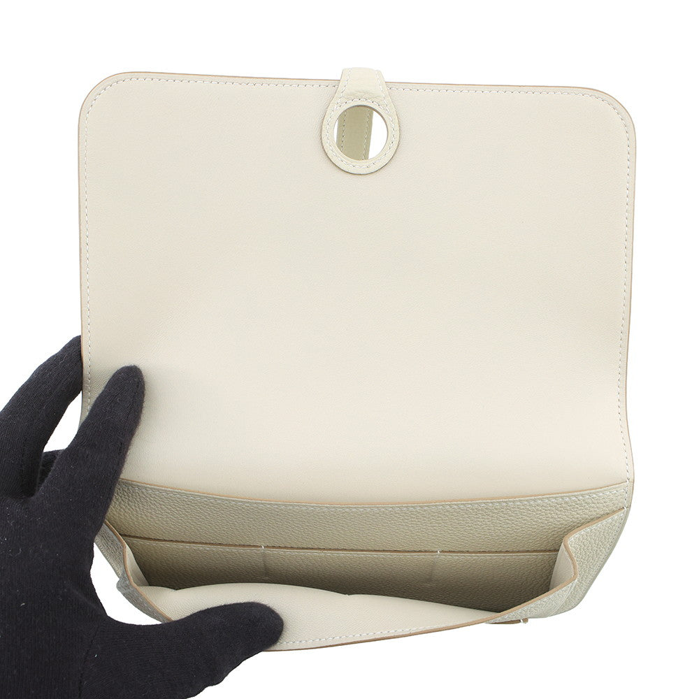 HERMES Dogon Duo Craie Togo Leather