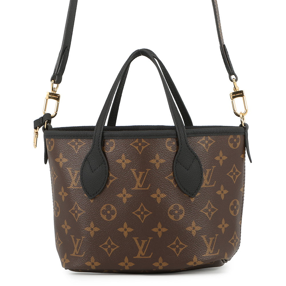 LOUIS VUITTON Neverfull・Inside Out BlackM12099 Monogram Grain Leather Size BB